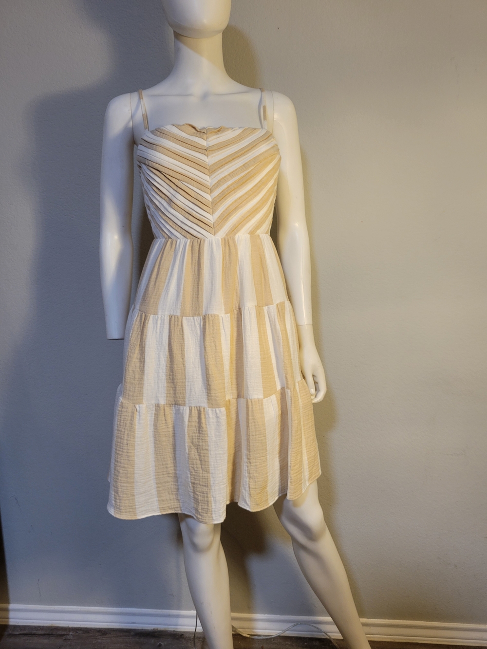 Fate Stripe Backless Mini Dress
